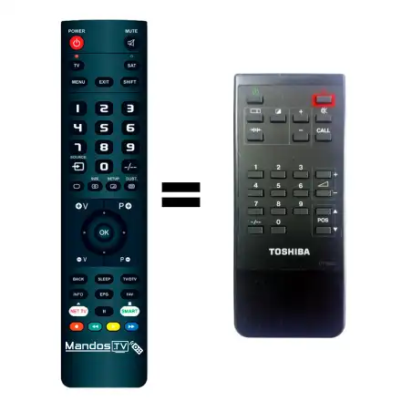 Mando a distancia original de Toshiba CT-9552