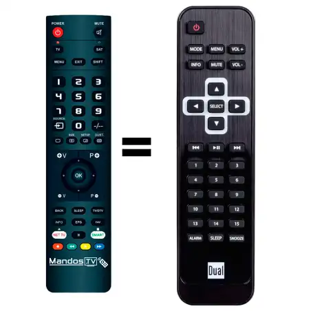 Mando a distancia original de DUAL IR-3A