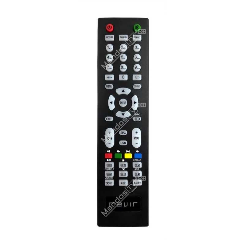 MANDO A DISTANCIA ORIGINAL TV NEVIR LED NVR 7400 42HD-N 42 FULL HD GRABADOR