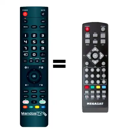 Mando a distancia MEGASAT HD550CI