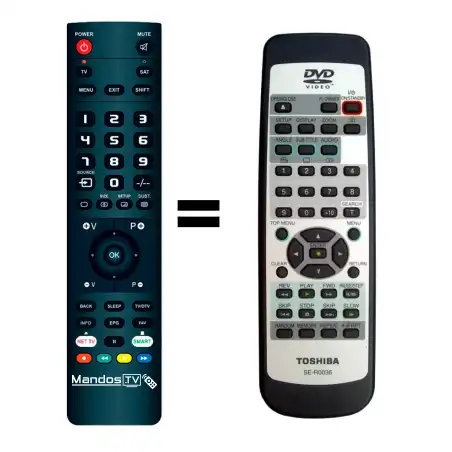 Mando a distancia original de Toshiba SE-R0036