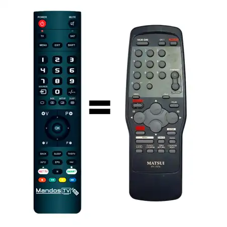 Mando a distancia original de Matsui VX1107A