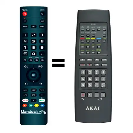 Mando a distancia original de AKAI RC-V9A