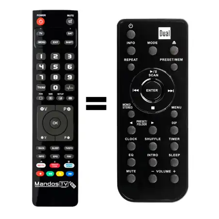 Mando a distancia original de DUAL DAB-555