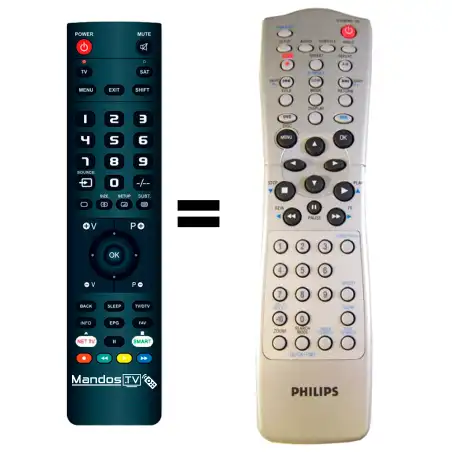 Mando a distancia PHILIPS DVD740VR (V2)