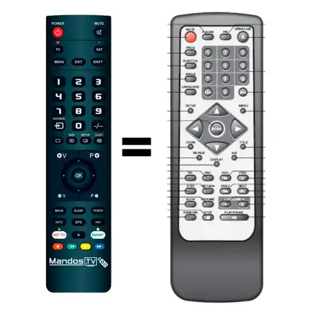 Mando a distancia original de Hiteker XDV-910