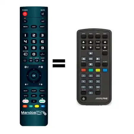 Mando a distancia original de Alpine TUE-T150TV