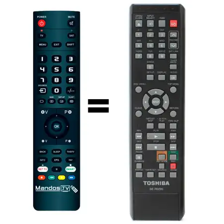 Mando a distancia original de Toshiba D-KVR2K0