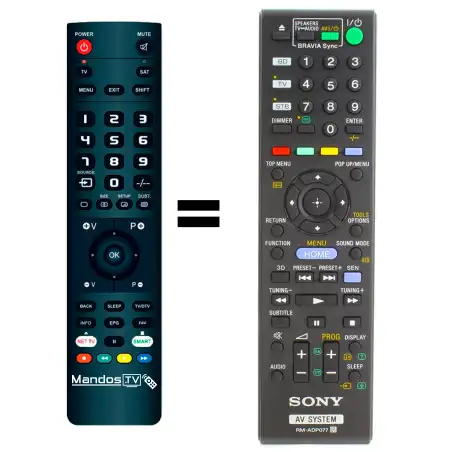 Mando a distancia original de SONY RM-ADP077