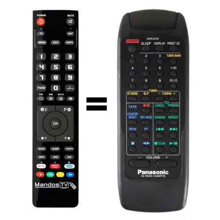Mando a distancia original de Panasonic RAK-RX119WH