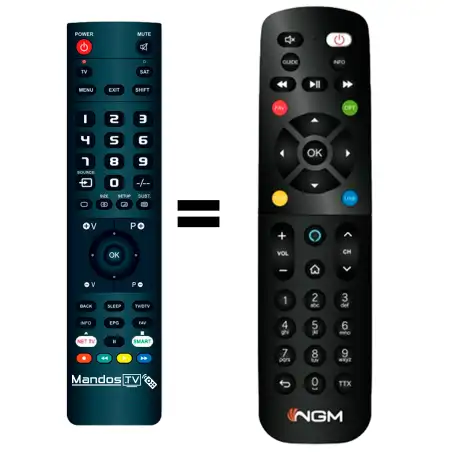 Mando a distancia original de NGM T8HVC