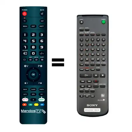 Mando a distancia original de SONY MDS-JE500