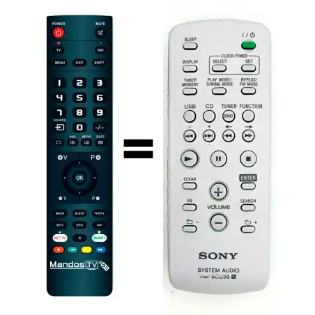 Mando a distancia original de SONY RM-SCU35
