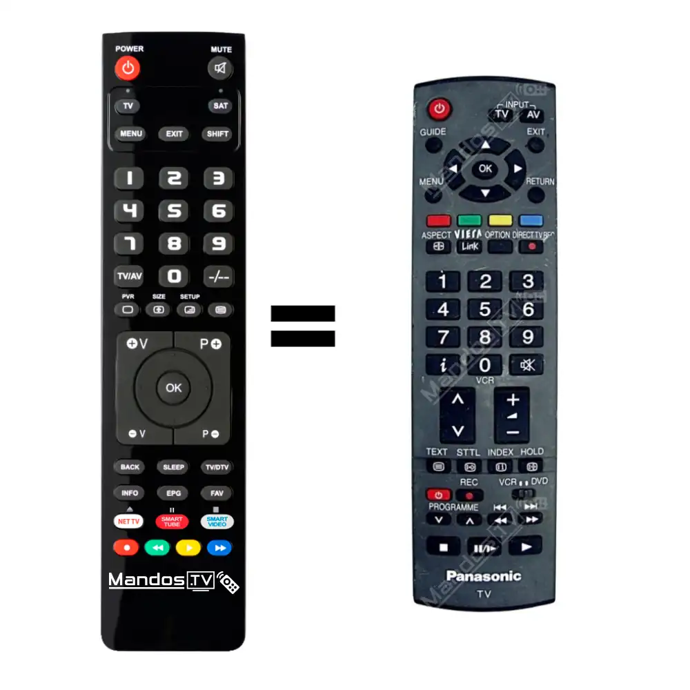 Telecomando Ricambio Per TV Panasonic VINABTY | Modelli TX-24/32/40/43/49FSW504 E GX800E - 2