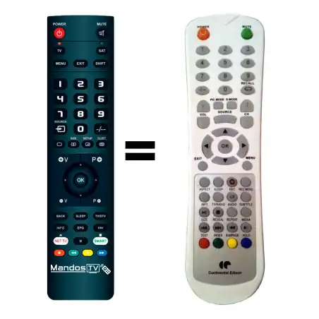 Mando a distancia CONTINENTAL EDISON TVLCD156SDB2