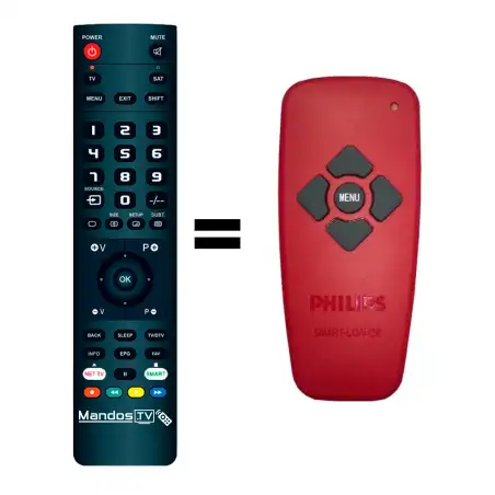 Mando a distancia original de PHILIPS RED SMART-LOADER