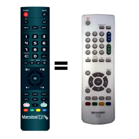 Mando a distancia original de Sharp LCDTV-010190