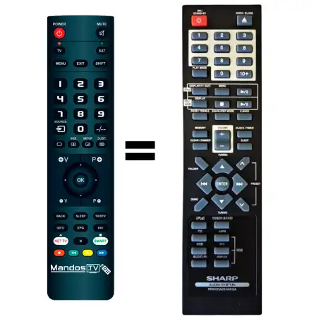 Mando a distancia original de Sharp XL-DH320NH
