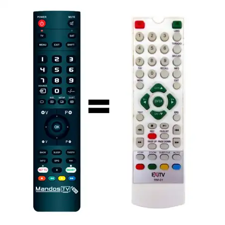 Mando a distancia original de Exitv RM-01 (V1)