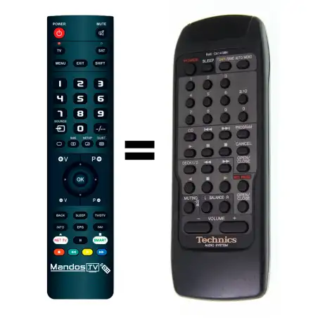 Mando a distancia original de Technics ST-CA1060