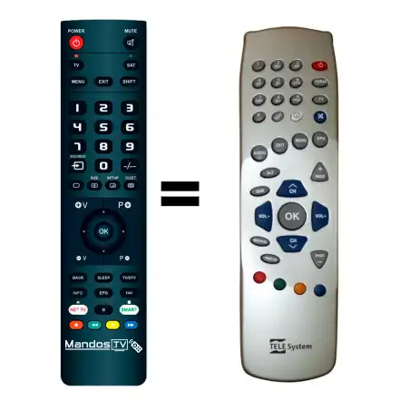 Mando a distancia original de Telesystem TS-3.1F
