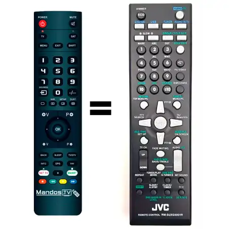 Mando a distancia original de JVC RM-SUXG500VR