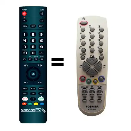 Mando a distancia original de Toshiba CT-835S