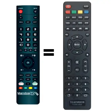 Mando a distancia original de Telefunken TLEDD-28FHDB