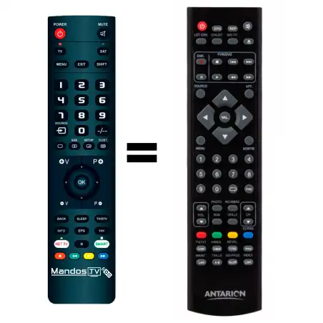 Mando a distancia original de Antarion LED15DVD