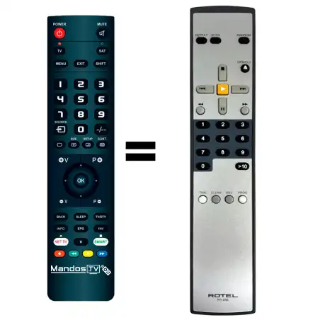 Mando a distancia original de Rotel RCD-06