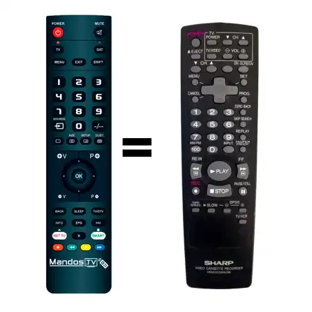 Mando a distancia original de Sharp RRMCG1236AJSB
