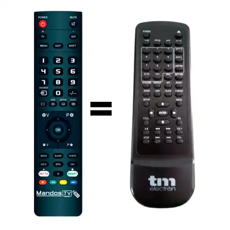 Mando a distancia original de TM ELECTRON TMDVD211