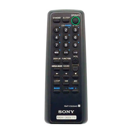 Mando a distancia SONY RMT-CS33AD