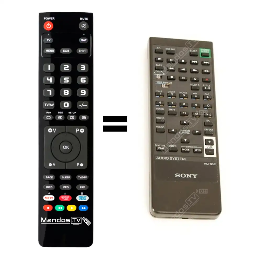 Mando A Distancia Universal Re-Flix Superior Light 4 En 1 Para HI-FI Sony LBT-D507 - Preprogramado