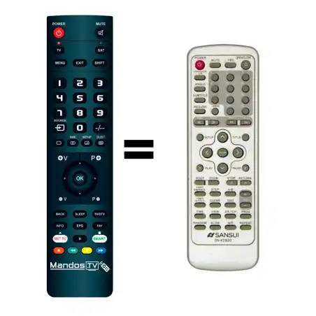 Mando a distancia original de Sansui DVX2820