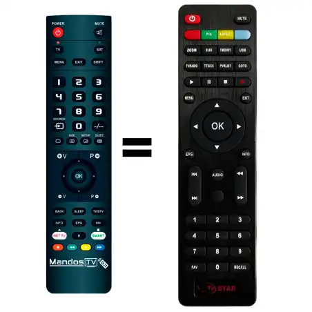 Mando a distancia original de Tvstar TS-4000