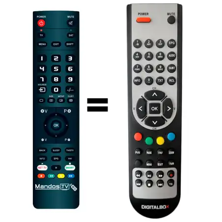 Mando a distancia original de Digitalbox IMPERIAL-HD3-BASIC