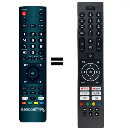 Mando a distancia original de JVC LT-65VUQ3455