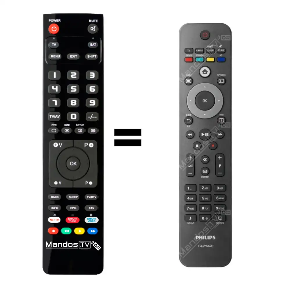 Télécommande Pour Philips 22PFL5604H - Remplacement Neuf, Compatible Modèle /12