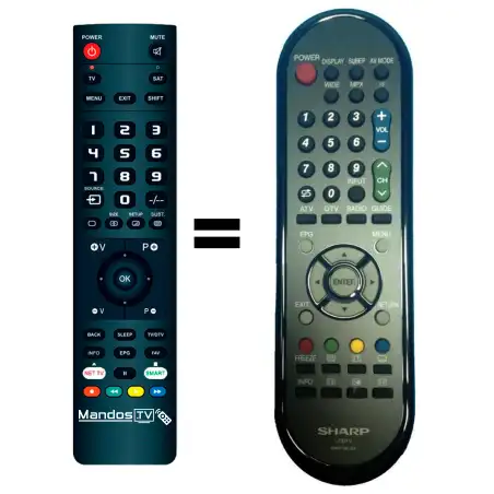 Mando a distancia original de Sharp LC-46LE530X
