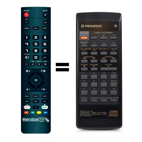 Mando a distancia original de Pioneer PD-M630