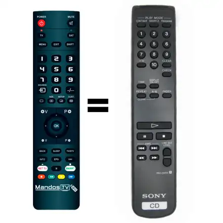 Mando a distancia original de SONY CDP-XB930