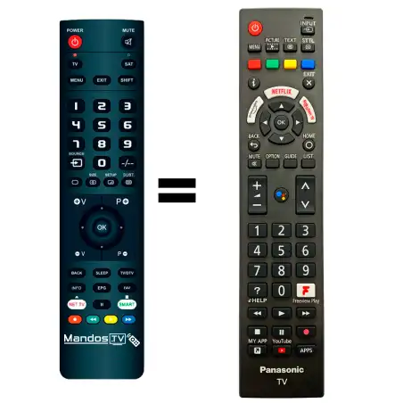 Mando a distancia original de Panasonic TX-40JX800BZ Mando a distancia original de Panasonic TX-40JX800BZ