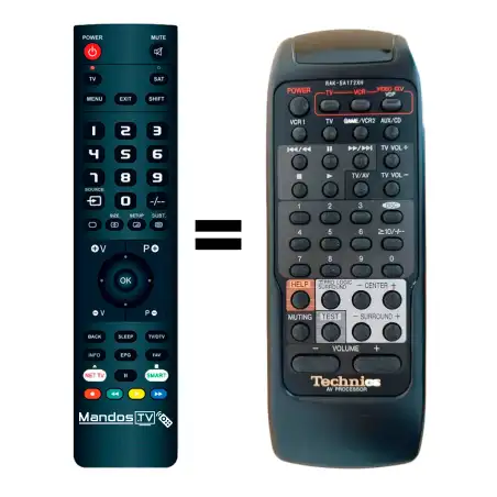 Mando a distancia original de Technics SH-AV500