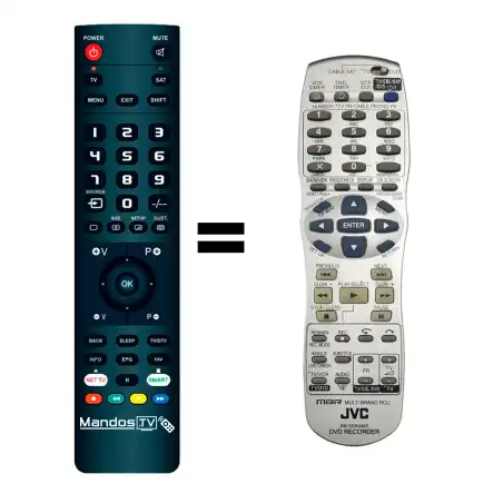 Mando a distancia original de JVC DR-MV1BEK