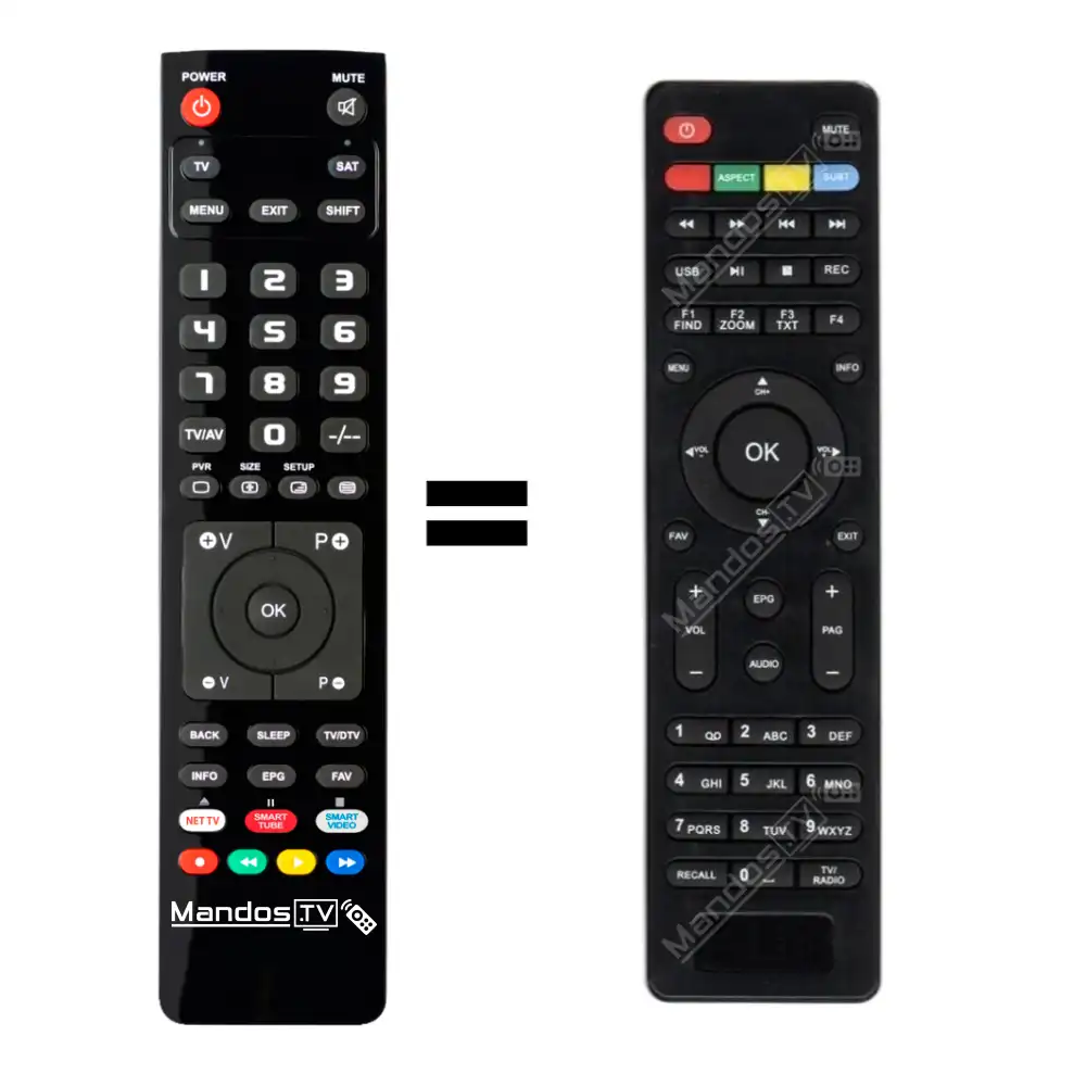 Re-Flix Superior Light - Mando A Distancia 4 En 1 Para TV Audio