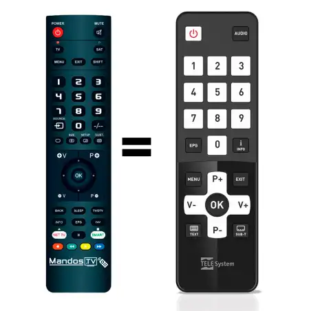 Mando a distancia original de Telesystem TS-UNICO
