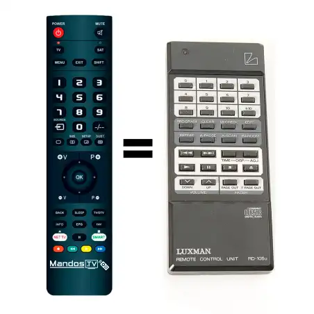 Mando a distancia original de LUXMAN RD-105U