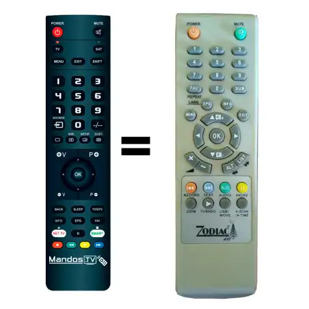 Mando a distancia original de Zodiac DZR40PVR-DTT