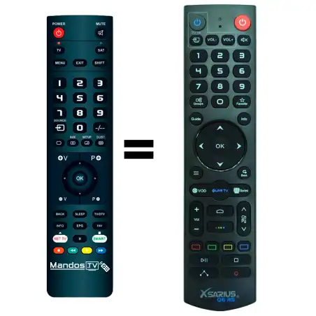 Mando a distancia original de Xsarius Q6-RS